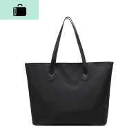 上班公文包女大包包女大容量文件牛津布尼龙托特包工作单肩手提袋NEW LAKE 黑色女士单肩包