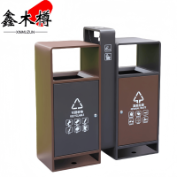 鑫木樽垃圾桶双桶个