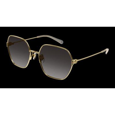古驰(GUCCI)女士金框灰 lens 生物尼龙亚洲版时尚百搭太阳镜