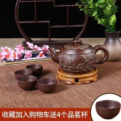 家柏饰(CORATED)紫砂壶原矿仿古青铜色大容量泡茶壶过滤茶壶陶瓷功夫茶具套装