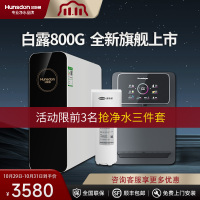 汉斯顿/Hunsdon净水器家用直饮自来水过滤厨房净化反渗透ro净水机800G大通量白露2L/min直饮出水