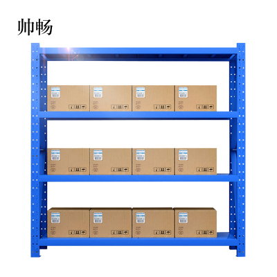 帅畅承重200kg货架置物架钢制货架蓝色主架长150宽50高200CM