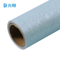 先围 壁纸 PVC自粘蓝色蚕丝 卷