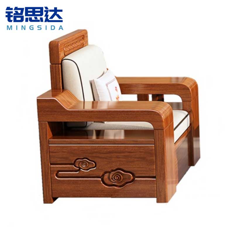 铭思达实木沙发单人张