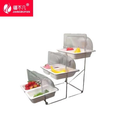 疆不凡 不锈钢点心架 S3 三层