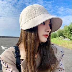 ins女士防晒帽遮阳四季太阳帽可调节网红同款华夫格百搭鸭舌帽
