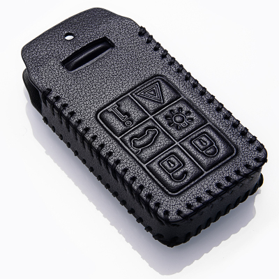 [补贴10%]沃尔沃XC60钥匙套2018款S60L/V40专用真皮钥匙套老款汽车钥匙包扣汽车钥匙包