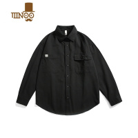 YANXULAZY DAY一套搭配日系休闲复古工装多口袋衬衫男春季长袖衬衣