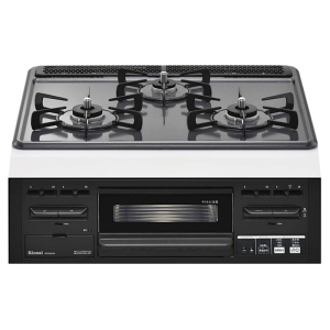 日本原装进口林内燃气灶Metal60(中配)嵌入式三眼灶煤气炉烤箱单面烤天然气RS31M5H2RABW新款