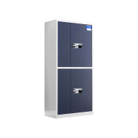 铭威盾保密柜财务档案柜文件柜办公室资料储物柜保险柜电子密码国保锁通双节白框灰门-国保指纹锁常规