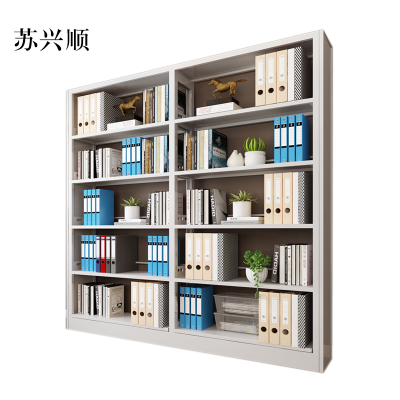 苏兴顺钢制置物架图书馆单双面书店阅览室货架档案架资料架单面一列二