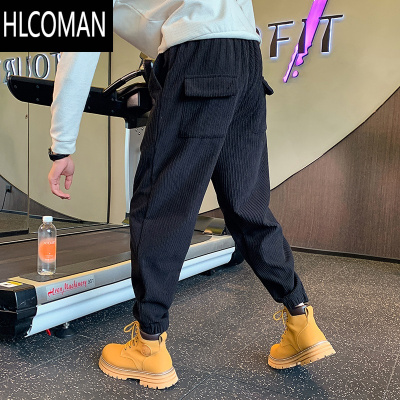 HLCOMAN款九分裤子男2024新款哈伦男裤潮牌束脚运动裤秋季休闲裤卫裤
