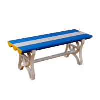 易企采 100*40*45CM ABS塑料长条凳 健身房游泳馆浴室防水更衣换鞋凳体育馆休息凳 单位:张