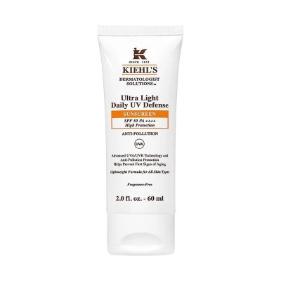 科颜氏(Kiehl's)水感清透防晒隔离乳60ml SPF50 PA++++干皮小光盾
