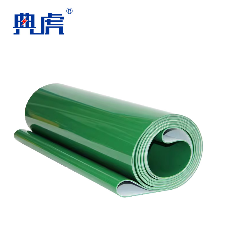 典虎 夹布塑胶垫 绿色光面+麻纹面 3mm*1m*5m 件