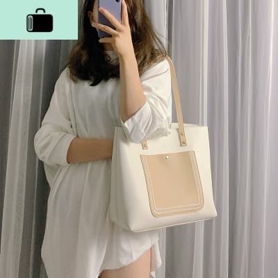 包包女2020新款潮韩版百搭单肩包大容量托特包学生手提女母包NEW LAKE女士单肩包