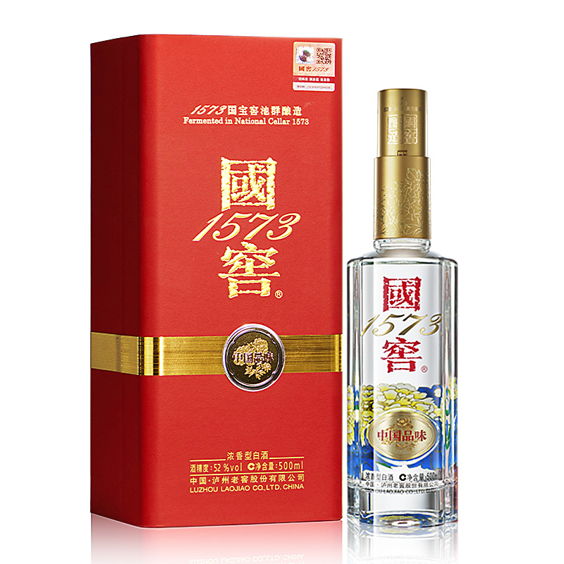 泸州老窖 国窖1573中国品味 52度500ml*1瓶 浓香型白酒
