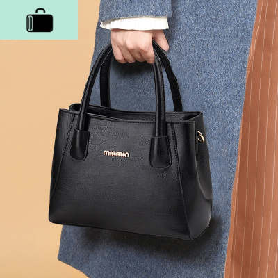 软皮妇女士时尚大气妈妈包2020新款上班小包包中年女包斜挎手提包NEW LAKE女斜挎包