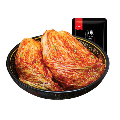 东思北辣白菜500g*3袋韩国泡菜免切正宗朝鲜族韩式腌制酸菜东北