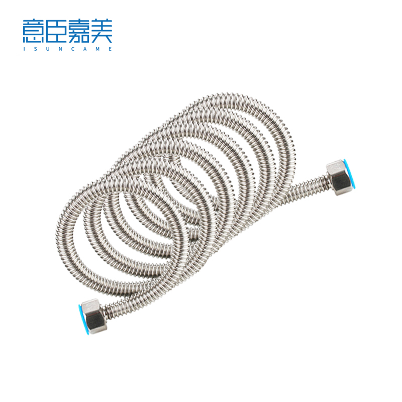 意臣嘉美 不锈钢波纹管+帽 6分1.5米双头管 根