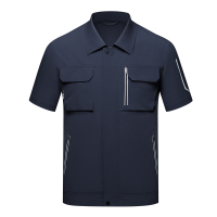 天鸣 TM 508# 夏季吸湿排汗工作服 户外劳保服 源头工厂可定制 S-5XL 套