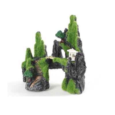 青苔摆件 小型观赏假山石 鱼缸水族造景装饰套餐组合仿真生态养鱼