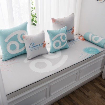 家柏饰(CORATED)北欧高密度乳胶飘窗垫窗台垫定做榻榻米阳台海绵垫沙发毯坐垫巨蟹座15cm飘窗垫