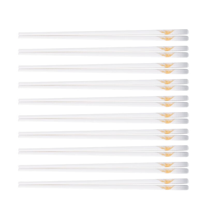 德铂赫迪拉筷子十双装家用陶瓷筷子DEP-790
