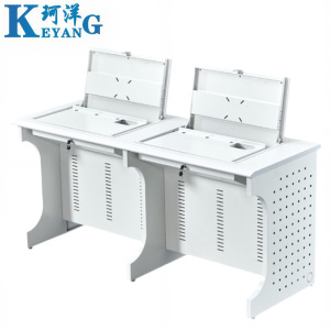 珂洋 翻转电脑桌 两人位灰白色 张