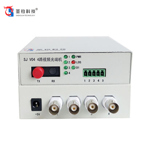 圣钧科技 SHENGJUN TECHNOLOGY 4路视频光端机 SJ V04+台