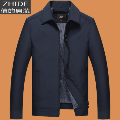 SUNTEK爸爸春装外套装中年40岁50中老年人男装60爷爷70春秋季老人上衣服夹克