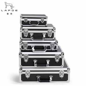 猎豹 铝合金工具箱 挂钩锁设备收纳箱 满铺格子棉(36*24*10cm)/个