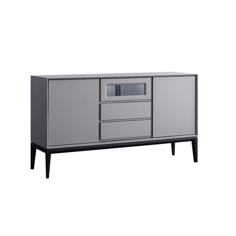 慧采云 餐边柜简约现代茶水柜客厅茶水柜餐厅玻璃储物柜办公室茶柜