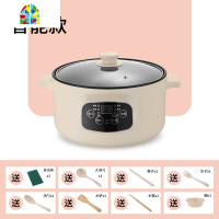 婴儿宝宝辅食锅煎煮一体锅多功能煮粥锅不粘锅儿童小奶锅汤锅 FENGHOU 20cm手动款单锅浅卡其1人