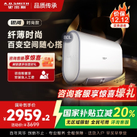 AO史密斯佳尼特新品80L电热水器 健康新升级 储水式扁桶 一级能效速热 超薄双胆 CTE-80HT1S 3000W