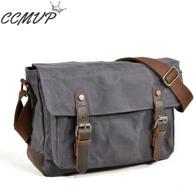 CCMVP品牌自营质量保证-CCMVP布包男士包包防水帆布单肩斜挎包学生休闲书包死飞运动挎包