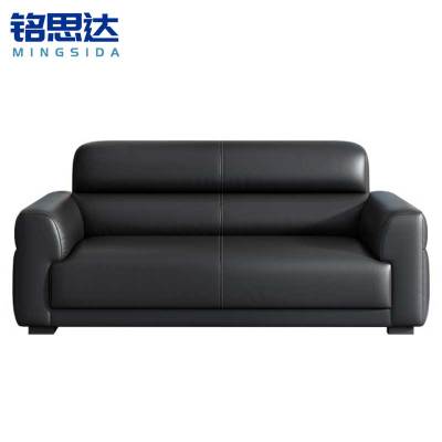 铭思达会客沙发黑色两人张