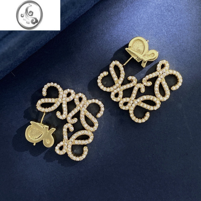 JiMimiss2023新款高级设计感罗家月饼几何图案夸张耳环轻奢金色耳钉女