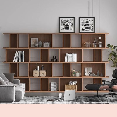 质凡简约现代书柜多层展示装饰柜 1800*400*2000