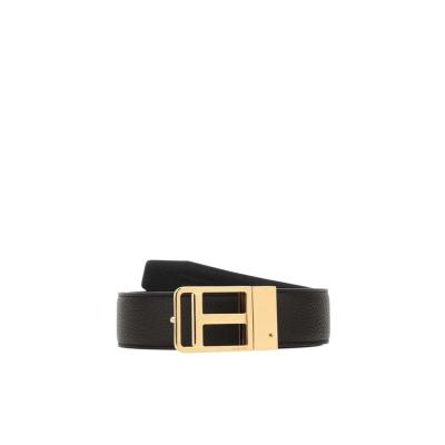 汤姆福特(Tom Ford)男士搭扣腰带小牛皮材质金属T形搭扣时尚百搭3
