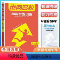 语文 全一册 人教版 九年级/初中三年级 [正版]走向名校阅读专题训练九年级语文全国通用 初中必刷题9九年级上册下册语文