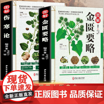 彩色图解金匮要略+伤寒论全2册正版书籍养生偏方大全精编中医中药养生保健正版金匮要略中医基础入门药膳食谱经典中医启蒙自学教