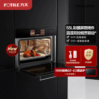 方太(FOTILE)蒸烤烘炸炖一体机 55L大容量 蒸烤一体机嵌入式 方太蒸烤箱多功能 蒸烤套装 空气炸锅EF1.i
