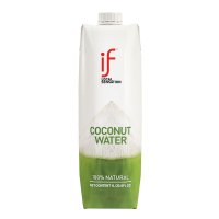 if 椰子水100%天然椰子水泰国原装进口NFC果汁饮料1L*4瓶 家庭装