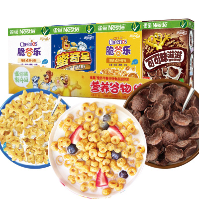 雀巢即食谷物迷你装108克4种口味组合脆谷乐可可味滋滋蜜奇星