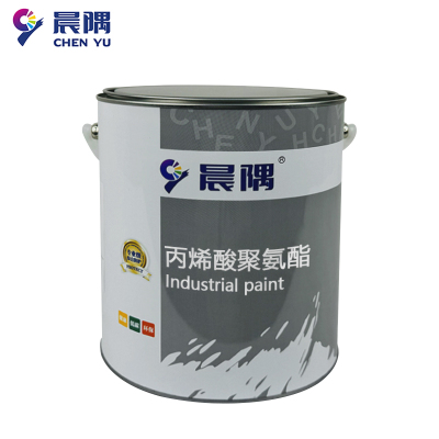 晨隅丙烯酸聚氨酯漆黑5kg/组