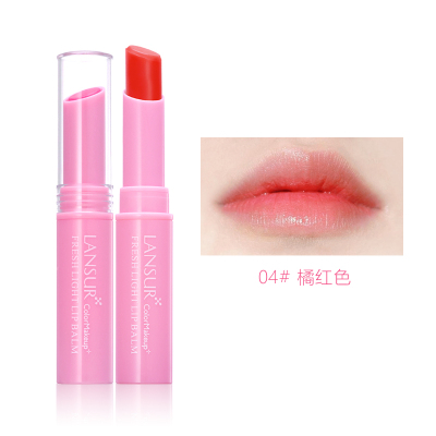 兰瑟清新淡彩润唇膏04橘红