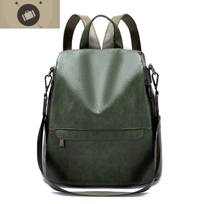 真皮双肩包女2020新款潮时尚百搭简约大容量牛皮女士旅行防盗背包艾狄伊娃