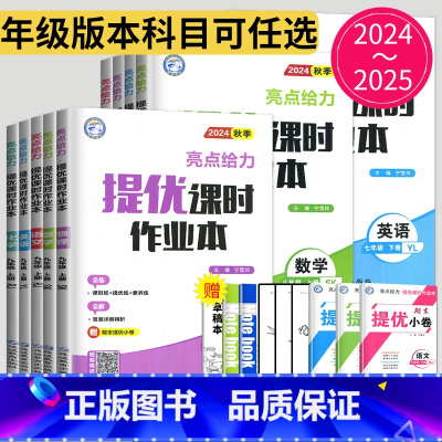 数学 苏科版 八年级下 [正版]2024亮点给力提优课时作业本七年级上册八年级九年级下册数学语文英语物理化学九下苏教版