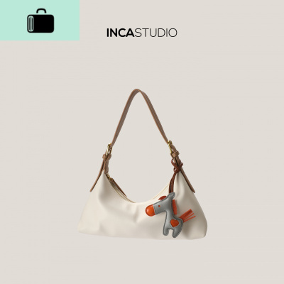 撞色腋下包女宽肩带单肩包软法棍韩版ins2020流行新款网红潮NEW LAKE女士单肩包